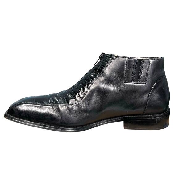 Vintage Georgia Brutini Men’s Black Leather Chukka Boots Size US 8.5 main image 8